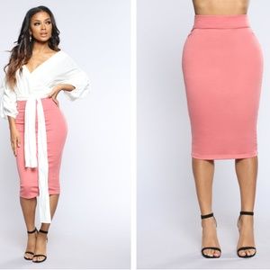 Fashion Nova - Pencil You In Skirt - Cinnamon